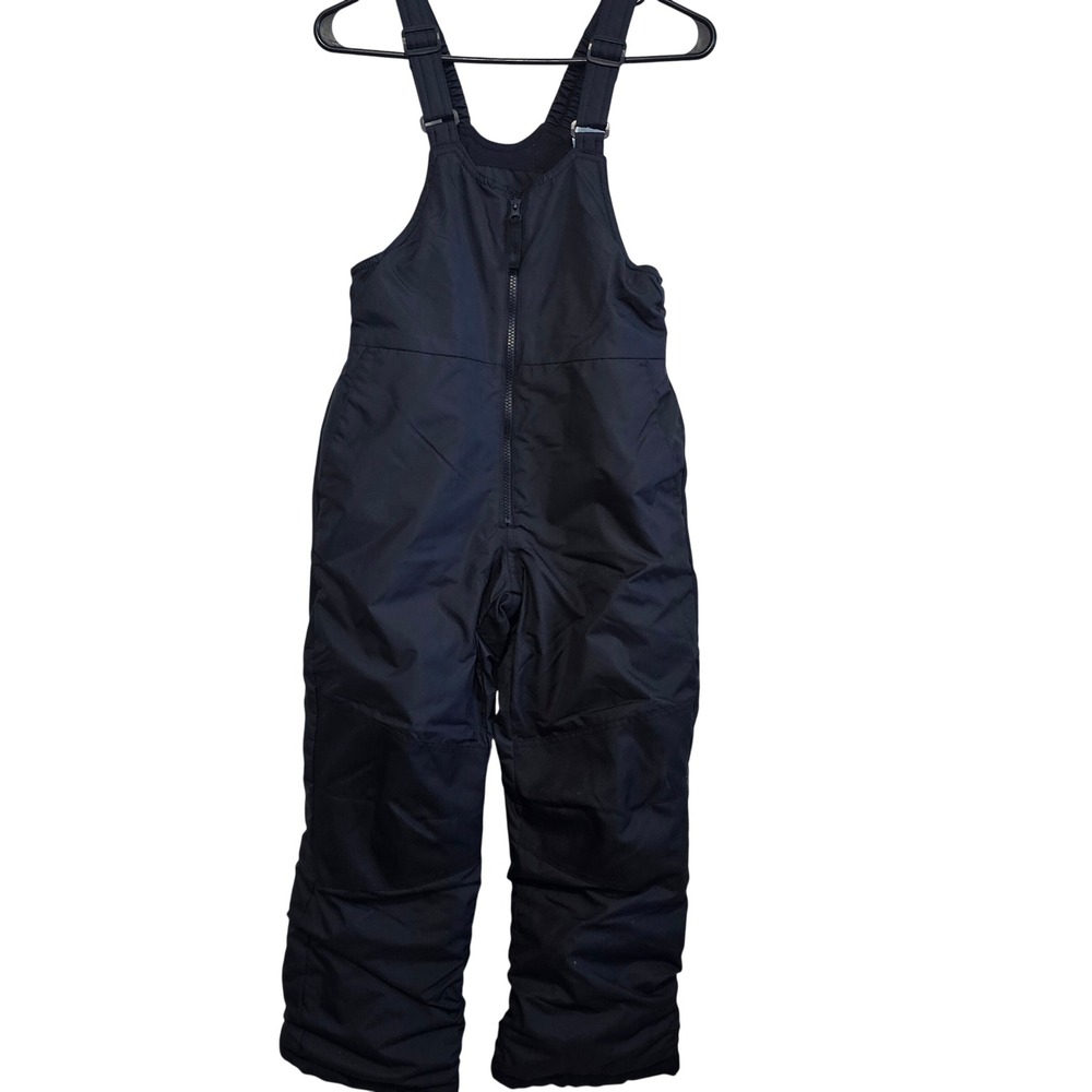 All in Motion Black Snow Bib Overalls Water Wind Resistant Kids Medium M